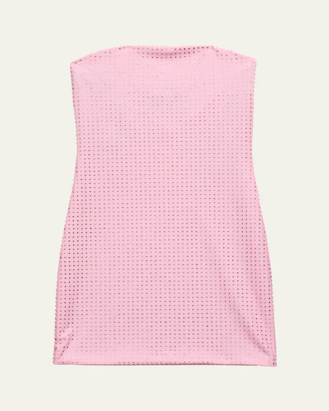 Girl's Krista Rhinestone Tube Dress, Size S-X